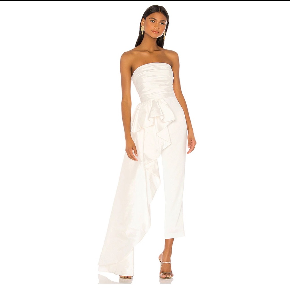 Sky Jumpsuit in White and light ivory -Jay Godfrey